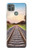 W3866 Railway Straight Train Track Hülle Schutzhülle Taschen und Leder Flip für Motorola Moto G9 Power