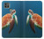 W3899 Sea Turtle Hülle Schutzhülle Taschen und Leder Flip für Motorola Moto G9 Power