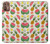 W3883 Fruit Pattern Hülle Schutzhülle Taschen und Leder Flip für Motorola Moto G9 Plus