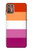 W3887 Lesbian Pride Flag Hülle Schutzhülle Taschen und Leder Flip für Motorola Moto G9 Plus