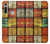 W3861 Colorful Container Block Hülle Schutzhülle Taschen und Leder Flip für Motorola Moto G8