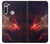 W3897 Red Nebula Space Hülle Schutzhülle Taschen und Leder Flip für Motorola Moto G8