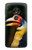 W3876 Colorful Hornbill Hülle Schutzhülle Taschen und Leder Flip für Motorola Moto G7 Play
