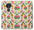 W3883 Fruit Pattern Hülle Schutzhülle Taschen und Leder Flip für Motorola Moto G7 Power