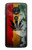 W3890 Reggae Rasta Flag Smoke Hülle Schutzhülle Taschen und Leder Flip für Motorola Moto G7 Power