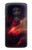 W3897 Red Nebula Space Hülle Schutzhülle Taschen und Leder Flip für Motorola Moto G7 Power