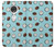 W3860 Coconut Dot Pattern Hülle Schutzhülle Taschen und Leder Flip für Motorola Moto G7, Moto G7 Plus