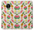 W3883 Fruit Pattern Hülle Schutzhülle Taschen und Leder Flip für Motorola Moto G6