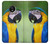 W3888 Macaw Face Bird Hülle Schutzhülle Taschen und Leder Flip für Motorola Moto G6