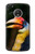 W3876 Colorful Hornbill Hülle Schutzhülle Taschen und Leder Flip für Motorola Moto G5 Plus