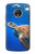 W3898 Sea Turtle Hülle Schutzhülle Taschen und Leder Flip für Motorola Moto G5 Plus