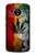 W3890 Reggae Rasta Flag Smoke Hülle Schutzhülle Taschen und Leder Flip für Motorola Moto G5