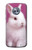 W3870 Cute Baby Bunny Hülle Schutzhülle Taschen und Leder Flip für Motorola Moto X4