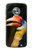 W3876 Colorful Hornbill Hülle Schutzhülle Taschen und Leder Flip für Motorola Moto X4