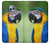 W3888 Macaw Face Bird Hülle Schutzhülle Taschen und Leder Flip für Motorola Moto X4