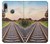 W3866 Railway Straight Train Track Hülle Schutzhülle Taschen und Leder Flip für Motorola Moto E6 Plus, Moto E6s