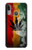 W3890 Reggae Rasta Flag Smoke Hülle Schutzhülle Taschen und Leder Flip für Motorola Moto E6 Plus, Moto E6s
