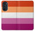 W3887 Lesbian Pride Flag Hülle Schutzhülle Taschen und Leder Flip für Motorola Edge 30 Pro