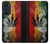 W3890 Reggae Rasta Flag Smoke Hülle Schutzhülle Taschen und Leder Flip für Motorola Edge 30 Pro