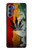 W3890 Reggae Rasta Flag Smoke Hülle Schutzhülle Taschen und Leder Flip für Motorola Edge S30