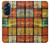 W3861 Colorful Container Block Hülle Schutzhülle Taschen und Leder Flip für Motorola Edge X30