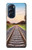 W3866 Railway Straight Train Track Hülle Schutzhülle Taschen und Leder Flip für Motorola Edge X30
