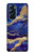 W3906 Navy Blue Purple Marble Hülle Schutzhülle Taschen und Leder Flip für Motorola Edge X30