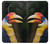 W3876 Colorful Hornbill Hülle Schutzhülle Taschen und Leder Flip für Motorola Edge