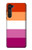 W3887 Lesbian Pride Flag Hülle Schutzhülle Taschen und Leder Flip für Motorola Edge