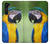 W3888 Macaw Face Bird Hülle Schutzhülle Taschen und Leder Flip für Motorola Edge