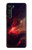 W3897 Red Nebula Space Hülle Schutzhülle Taschen und Leder Flip für Motorola Edge