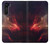 W3897 Red Nebula Space Hülle Schutzhülle Taschen und Leder Flip für Motorola Edge