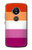 W3887 Lesbian Pride Flag Hülle Schutzhülle Taschen und Leder Flip für Motorola Moto E5 Plus