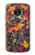 W3889 Maple Leaf Hülle Schutzhülle Taschen und Leder Flip für Motorola Moto E5 Plus