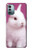 W3870 Cute Baby Bunny Hülle Schutzhülle Taschen und Leder Flip für Nokia G11, G21