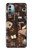 W3877 Dark Academia Hülle Schutzhülle Taschen und Leder Flip für Nokia G11, G21