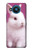 W3870 Cute Baby Bunny Hülle Schutzhülle Taschen und Leder Flip für Nokia 8.3 5G