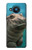 W3871 Cute Baby Hippo Hippopotamus Hülle Schutzhülle Taschen und Leder Flip für Nokia 8.3 5G