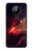 W3897 Red Nebula Space Hülle Schutzhülle Taschen und Leder Flip für Nokia 5.3