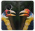W3876 Colorful Hornbill Hülle Schutzhülle Taschen und Leder Flip für Nokia 7.2