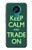 W3862 Keep Calm and Trade On Hülle Schutzhülle Taschen und Leder Flip für Nokia 3.4