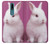 W3870 Cute Baby Bunny Hülle Schutzhülle Taschen und Leder Flip für Nokia 2.4