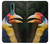 W3876 Colorful Hornbill Hülle Schutzhülle Taschen und Leder Flip für Nokia 2.4