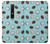 W3860 Coconut Dot Pattern Hülle Schutzhülle Taschen und Leder Flip für Nokia 6.1, Nokia 6 2018