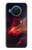 W3897 Red Nebula Space Hülle Schutzhülle Taschen und Leder Flip für Nokia X20