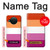 W3887 Lesbian Pride Flag Hülle Schutzhülle Taschen und Leder Flip für Nokia X10