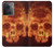 W3881 Fire Skull Hülle Schutzhülle Taschen und Leder Flip für OnePlus Ace