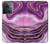 W3896 Purple Marble Gold Streaks Hülle Schutzhülle Taschen und Leder Flip für OnePlus Ace