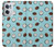 W3860 Coconut Dot Pattern Hülle Schutzhülle Taschen und Leder Flip für OnePlus Nord CE 2 5G