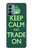 W3862 Keep Calm and Trade On Hülle Schutzhülle Taschen und Leder Flip für OnePlus Nord N200 5G